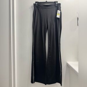 Michael Kors Logo Tape Stretch Nylon Flared Leggings